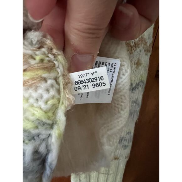 NWT American Eagle Women's Soft & Cozy Fair Isle Sweater Hoodie Multicolor SZ XS - Picture 7 of 12